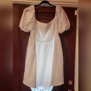 SHEIN White Dress with Elegant Design
